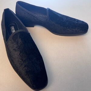 Stacey Adam’s Black Velvet Men's Loafers